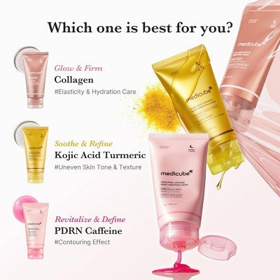 medicube Collagen Night Wrapping Face Mask Korean Skincare - 2.53 fl oz: Moisturizing Gel, For Normal, Oily, Sensitive, Dry Skin, Unscented