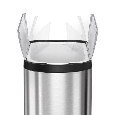 simplehuman 45L Kitchen Step Trash Can Fingerprint Proof Stainless Steel Garbage Can with Soft Close Butterfly Lid (LOCAL PICKUP ONLY)