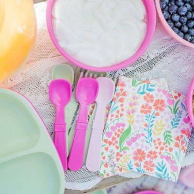 Re-Play 4pc Recycled Fork and Spoon Set Lavender and Pink