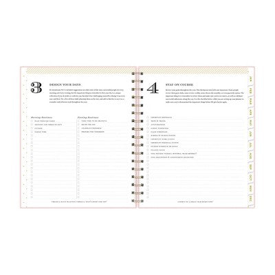 Blue Sky Day Designer 2026 Weekly/Monthly Faux Leather Hardcover Planning Calendar 7"x9" Blush