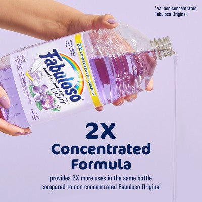 Fabuloso Light Lavender Multi-Purpose Cleaner 2X Concentrated Formula Floor Cleaner - 56 fl oz