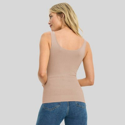 Jockey Generation Women's Body Smoothing Tank Top - Light Beige M