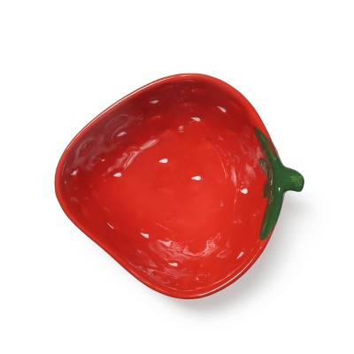Novelty Ceramic Bowls Strawberry - Bullseye's Playground