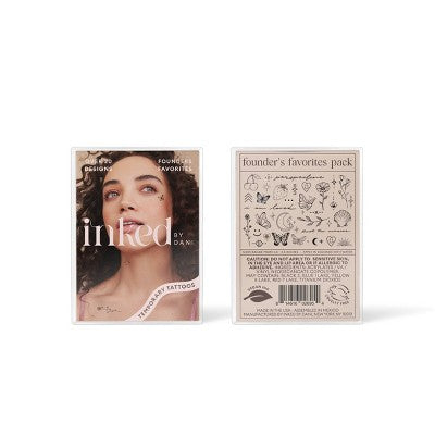 INKED By Dani Deluxe Gift Set Temporary Tattoo Gift Set - 2Pk