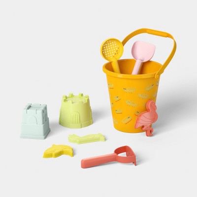 Gator Bucket Set Sand Toy - 9pc - Sun Squad Pink