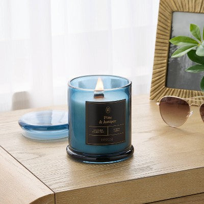 Wooden Wick Pine and Juniper Jar Candle 12oz - Threshold