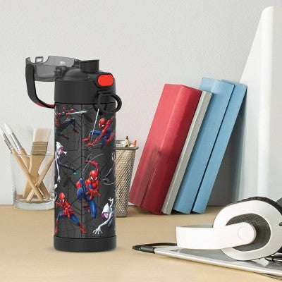 Thermos 16oz Stainless Steel FUNtainer Water Bottle with Bail Handle - Black