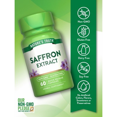 Nature's Truth Saffron Extract Capsules | 60 Count