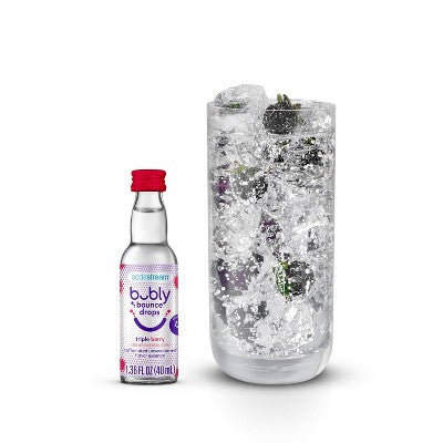 bubly bounce Caffeinated Triple Berry Flavor Drops - 1.36 fl oz