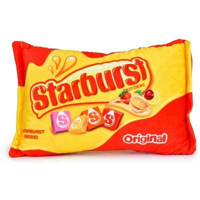 Iscream Starburst Plush: Stuffed Pillow, Food-Themed Polyester Cushion