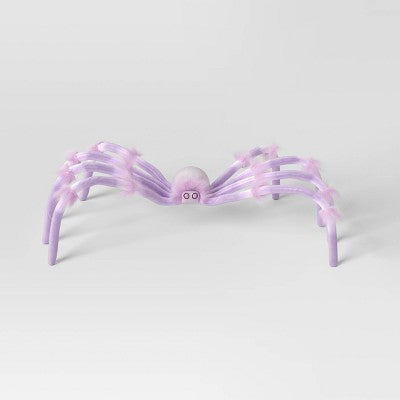 20" Plush Spider Halloween Decorative Prop Lavender - Hyde and EEK! Boutique
