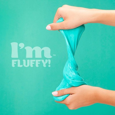 Cra-Z-Slimy I'm Fluffy Teal Slime Jar 7.8oz
