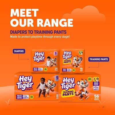 Hey Tiger Disposable Diapers - Size 3 - 116ct
