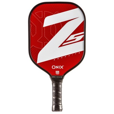 Onix 15.5'' Z5 Wide Body Pickleball Paddle - Red: Stiff Graphite Racquet, 8.125" Head