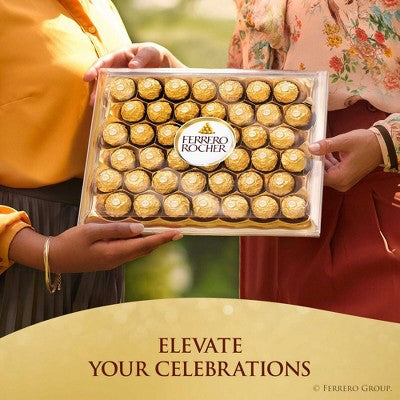 Ferrero Rocher Christmas Candy Chocolate Gift Box - 7.9oz
