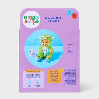 14" Baby Doll Monster Outfit - Gigglescape