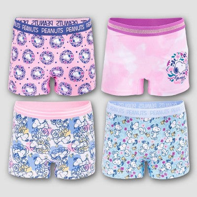 Girls' Snoopy 4pk Underwear - 8