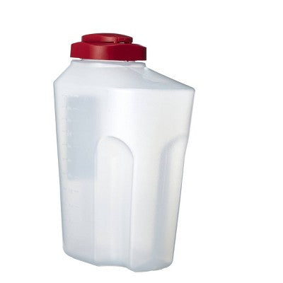 GoodCook Plastic Beverage Dispenser Bottle - 3 Quart - Red: Portable Beverage Server