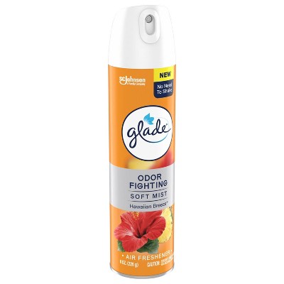 Glade Odor Fighting Soft Mist Aerosol Room Air Freshener - Hawaiian Breeze - 8oz
