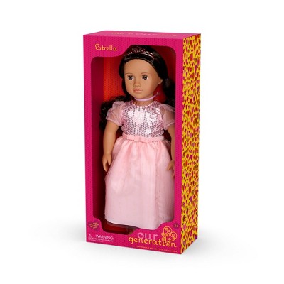 Our Generation Estrella 18" Doll with Pink Gown & Tiara