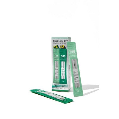 VT Cosmetics Reedle Shot Starter Stick Kit - 0.06oz/6ct: For Skin Tone & Texture Improvement, Unscented, Noncomedogenic