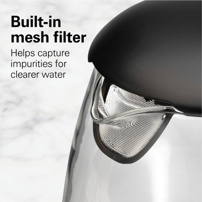 Hamilton Beach 1.2L Glass Kettle