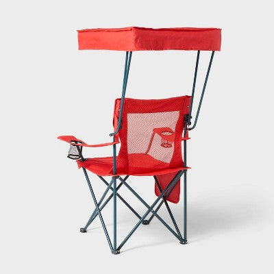 Canopy Folding Mesh Chair Red - All in Motion (LOCAL PICKUP ONLY)