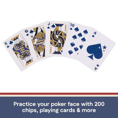 200pc Poker Set, Americana Collection in Red, White and Blue (Target Exclusive)