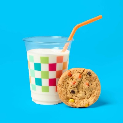 Disposable Clear Cups - Colorful Checkered - 18oz/30ct - up&up