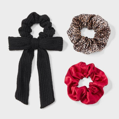 Hair Twister Set 3pc - Wild Fable Jet Black/Red