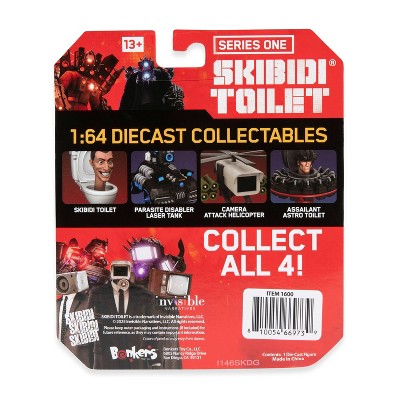 Skibidi Toilet Diecast Single Troop Astro Toilet Mini Figure - 1:64 Scale