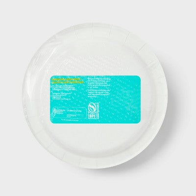 Spring Disposable Plate - Birds - 7" - 40ct - up&up: Abstract Pattern, Paper Material
