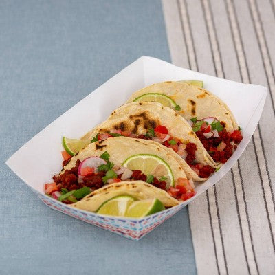 Chinet Disposable Pizazz Paper Food Tray - 60ct