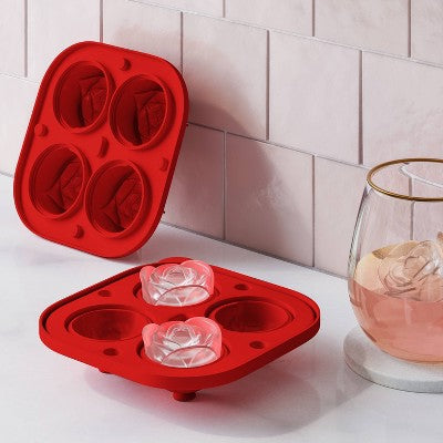 Rose Ice Cube Mold Red - Threshold