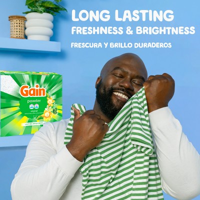 Gain Original HE Concentrated Laundry Detergent Powder 167 Loads - 154oz: Paraben-Free, Bleach-Free, Phosphate-Free