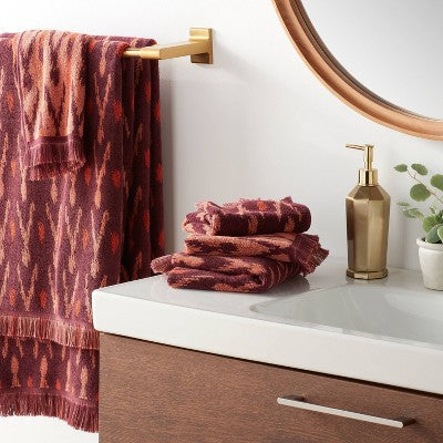 6pc Bath Towel Set Plum - Threshold