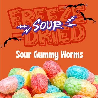 Crazy Candy Freeze Dried Halloween Candy - Sour Crispy Crawlers - 1.5oz