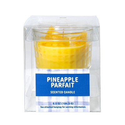 6.5oz Parfait Glass Jar Candle Pineapple Parfait - Bullseye's Playground