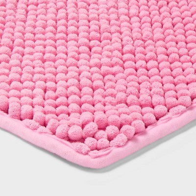 24" Valentine's Day Heart Shaped Bath Rug Pink - Room Essentials (LOCAL PICKUP ONLY)