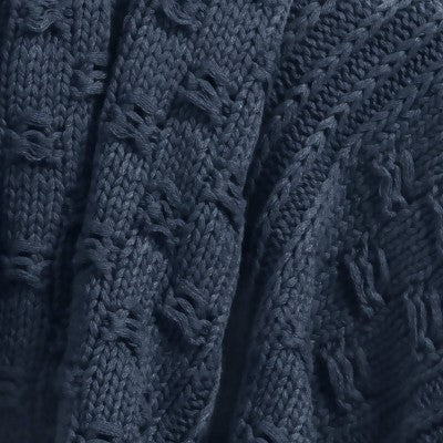 50"x60" Dimensional Knit Throw Blue - Threshold
