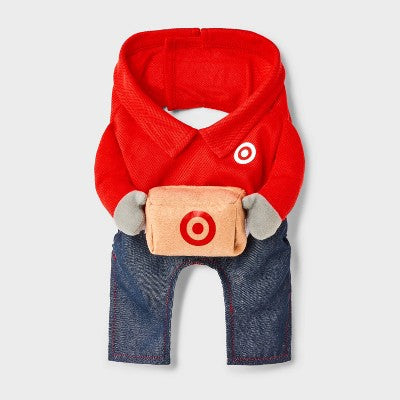 Target Team Member Jeans Dog and Cat Frontal Costume - Boots & Barkley Red S