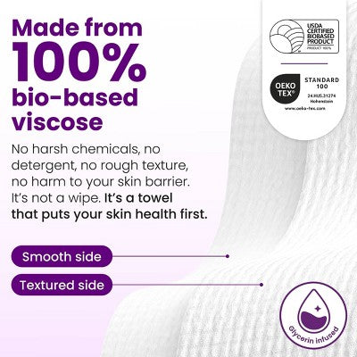 Clean Skin Club Clean Towels Healthy Aging - XL - 50ct