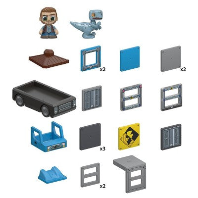 Tile Town Jurassic World Dino Rescue Magnetic Tiles Playset