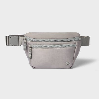 Premium Belt Bag Gray - All In Motion: Water-Resistant Knit Fanny Pack
