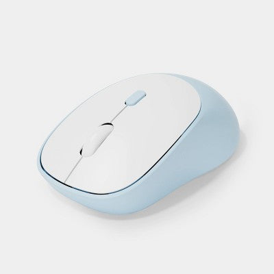 Bluetooth Ergonomic Mouse - heyday Pastel Blue