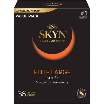SKYN Elite Non-Latex Condoms - Large - 36ct