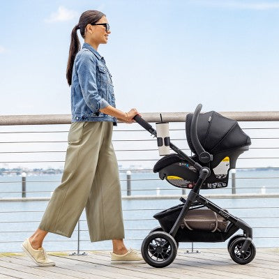 Evenflo Pivot Modular Travel System with LiteMax Infant Car Seat with Anti-Rebound Bar - Oxford Black (LOCAL PICKUP ONLY)