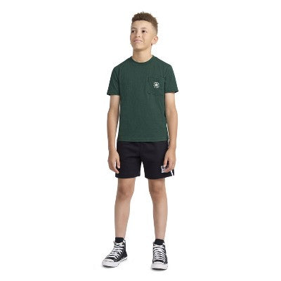 Converse Boys' Short Sleeve Pocket Logo T-Shirt - Green XS
