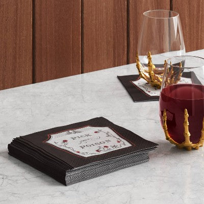 20pk Pick Your Poison Beverage Napkins - Threshold