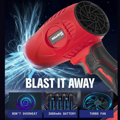 Bullseye Blower 20V Rechargeable Cordless Leaf Blower Dust Air Snow Blower 24,000 RPM Handheld Electric Blower with Battery and Charger